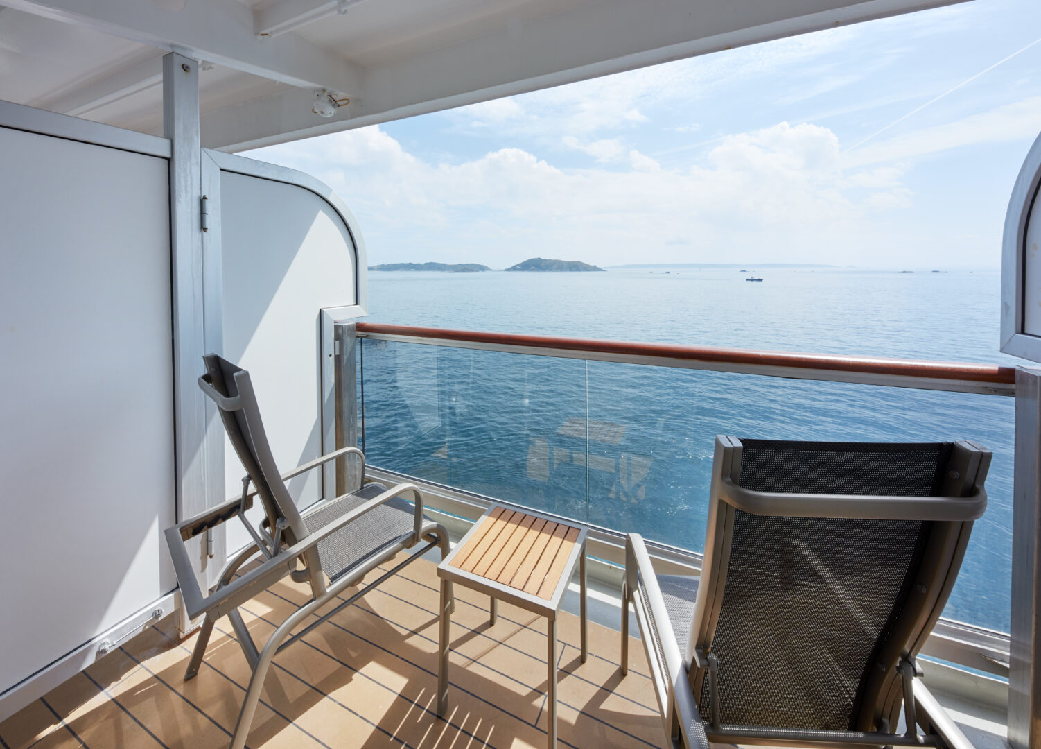 Balkon-Kabine auf der Queen Mary 2