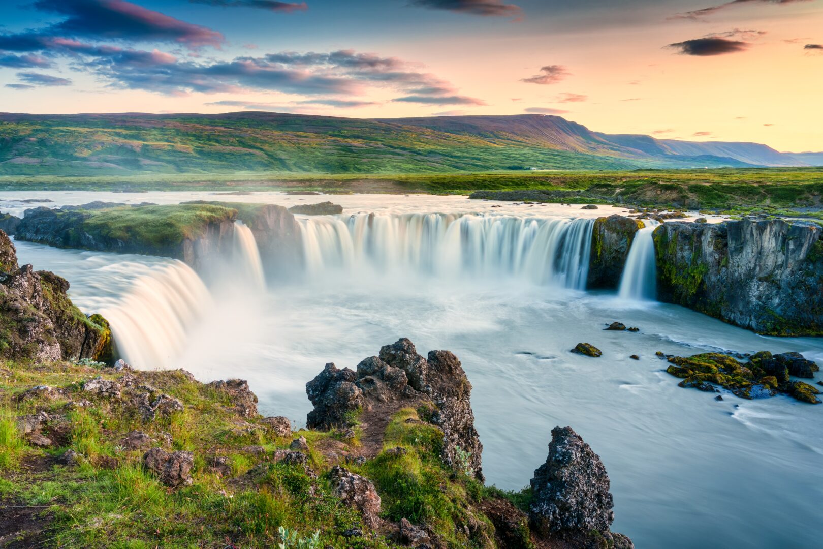 Godafoss-Wasserfall, im Norden Islands.