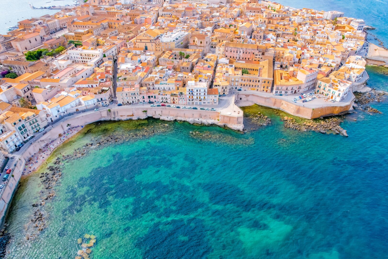 Ortigia, das historische Zentrum von Syrakus, Sizilien